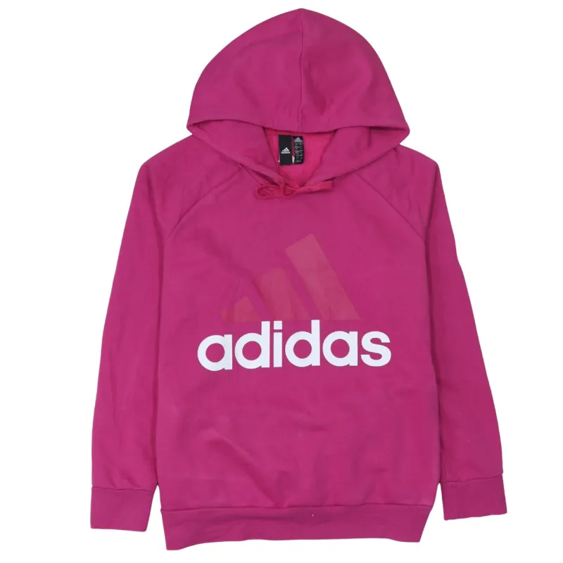 Adidas 90's Spellout Pullover Hoodie Large Pink sold by Vintage Club