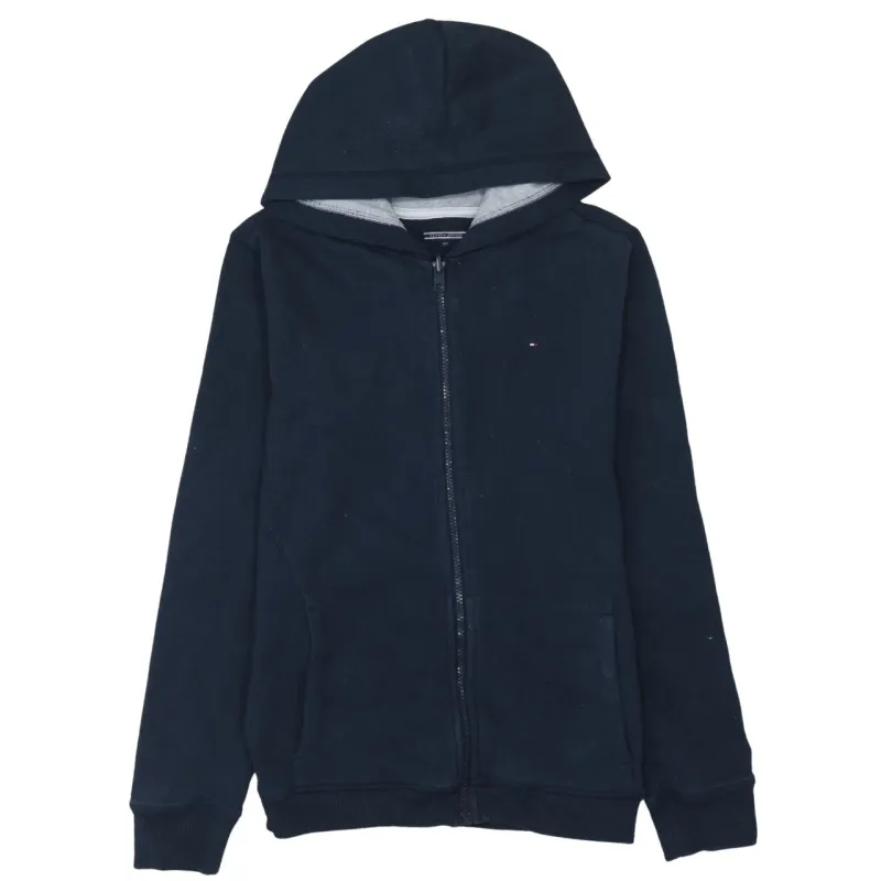 Tommy Hilfiger 90's Lightweight Full Zip Up Hoodie Small  Navy Blue made by Tommy Hilfiger