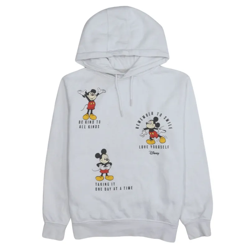 Disney 90's Mickey Mouse Pullover Hoodie XSmall White sold by Vintage Club