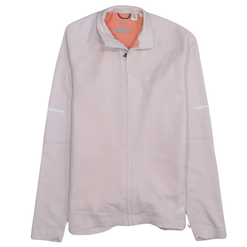 Adidas 90's Plain Full Zip Up Sweatshirt Medium Pink made by Adidas