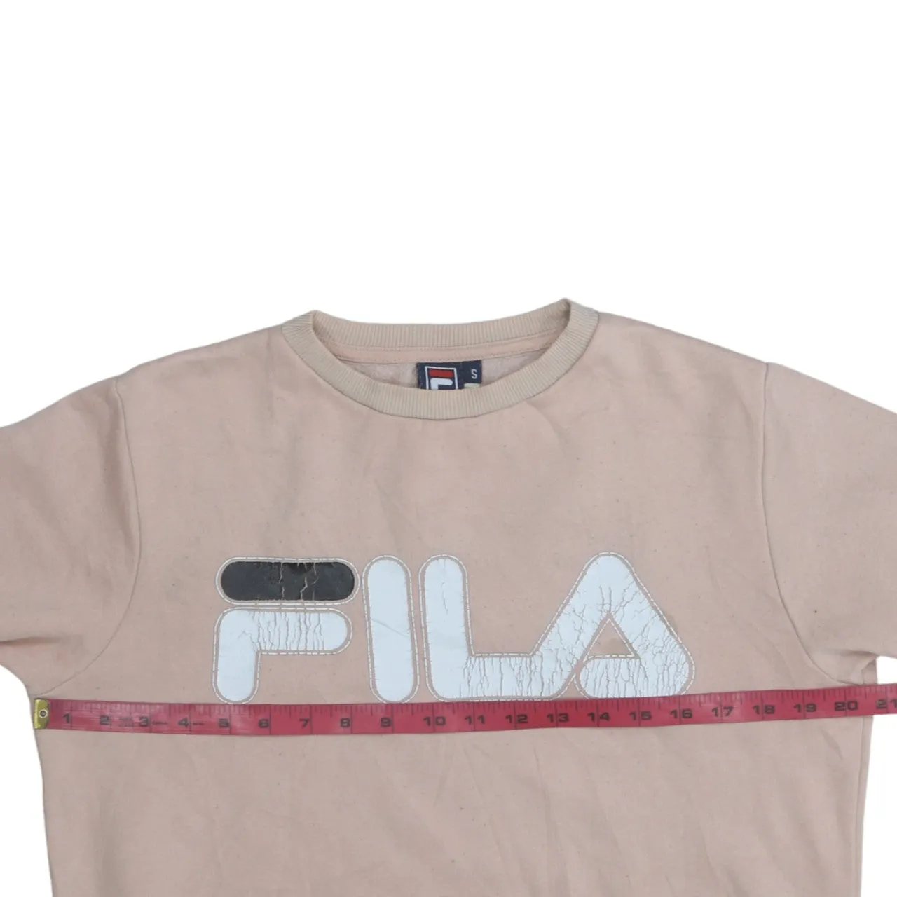 Fila 90's Spellout Crew Neck Sweatshirt Small Pink sold by Vintage Club product image thumbnail 5