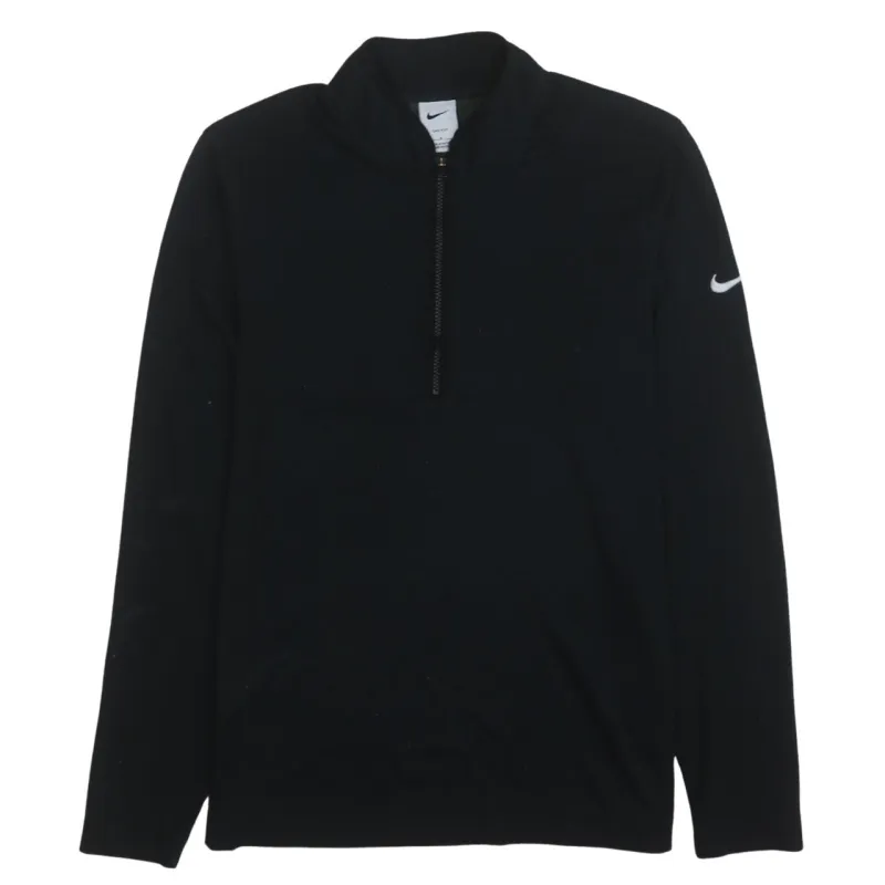 Nike 90's Swoosh Half Zip Sweatshirt Medium Black sold by Vintage Club