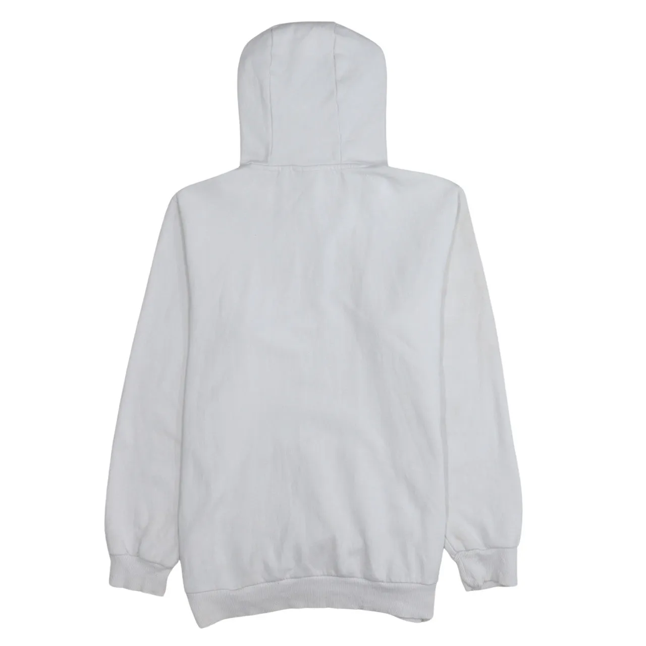 Adidas White Hoodie Men’s Small Embroidered Chest Logo Front Pocket Pullover Sweatshirt sold by Vintage Club product image thumbnail 2