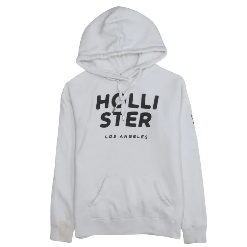 Hollister 90's Spellout Pullover Hoodie Small White sold by Vintage Club