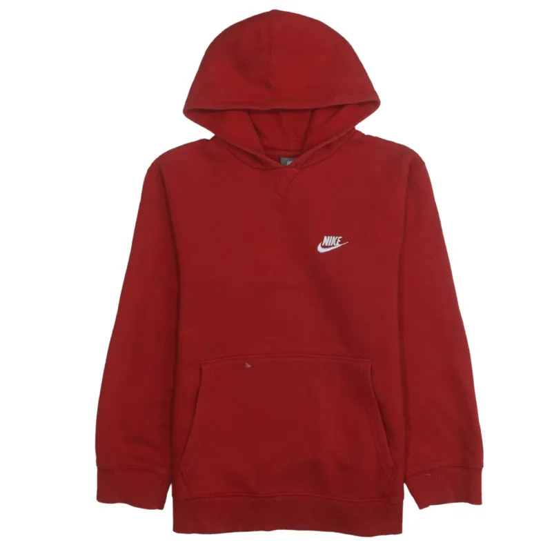 Nike 90's Swoosh Pullover Hoodie Large Red sold by Vintage Club