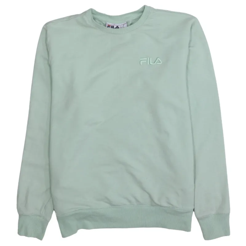 Fila 90's Lightweight Crew Neck Sweatshirt Medium Green sold by Vintage Club