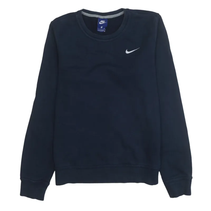 Nike 90's Swoosh Crew Neck Sweatshirt Small Navy Blue sold by Vintage Club