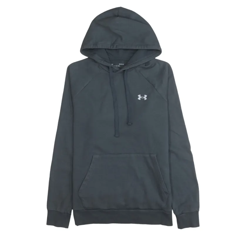 Under Armour Dark Grey Hoodie Men's Medium Printed Chest Logo Front Pocket Pullover Sweatshirt sold by Vintage Club