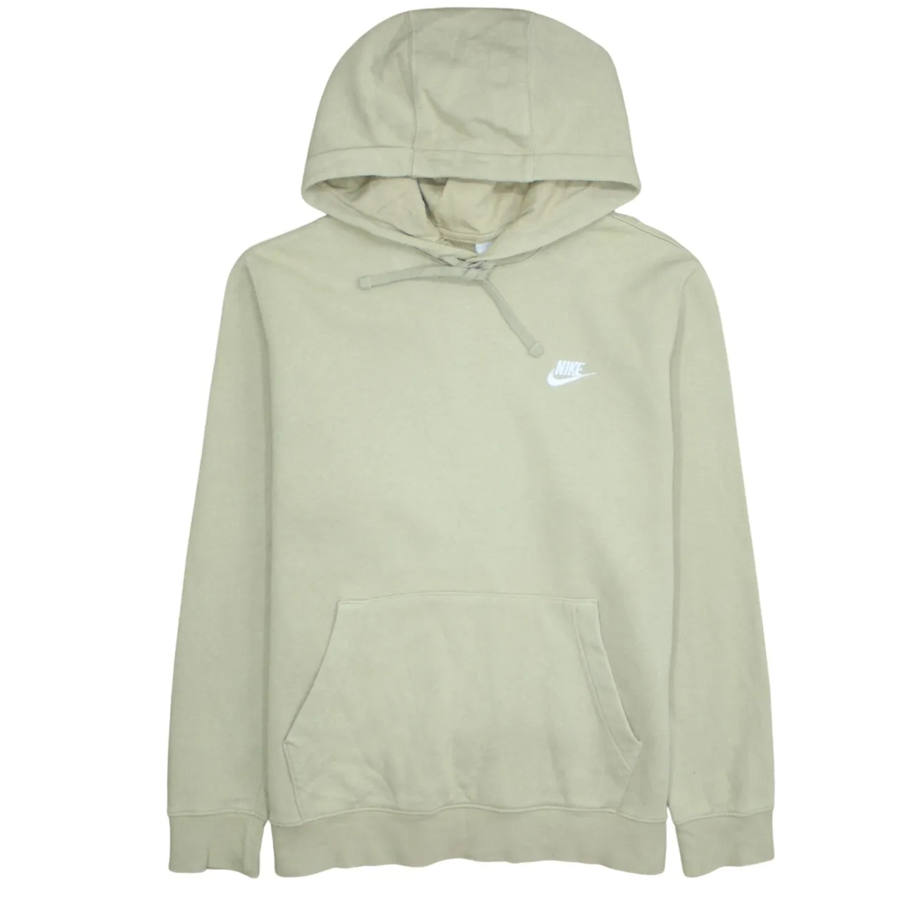 Nike 90's Swoosh Pullover Hoodie Large Beige Cream sold by Vintage Club