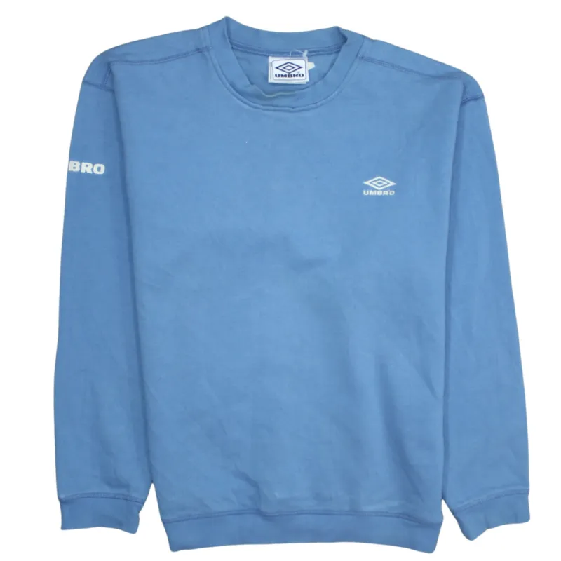 Umbro 90's Lightweight Crew Neck Sweatshirt Large Blue sold by Vintage Club