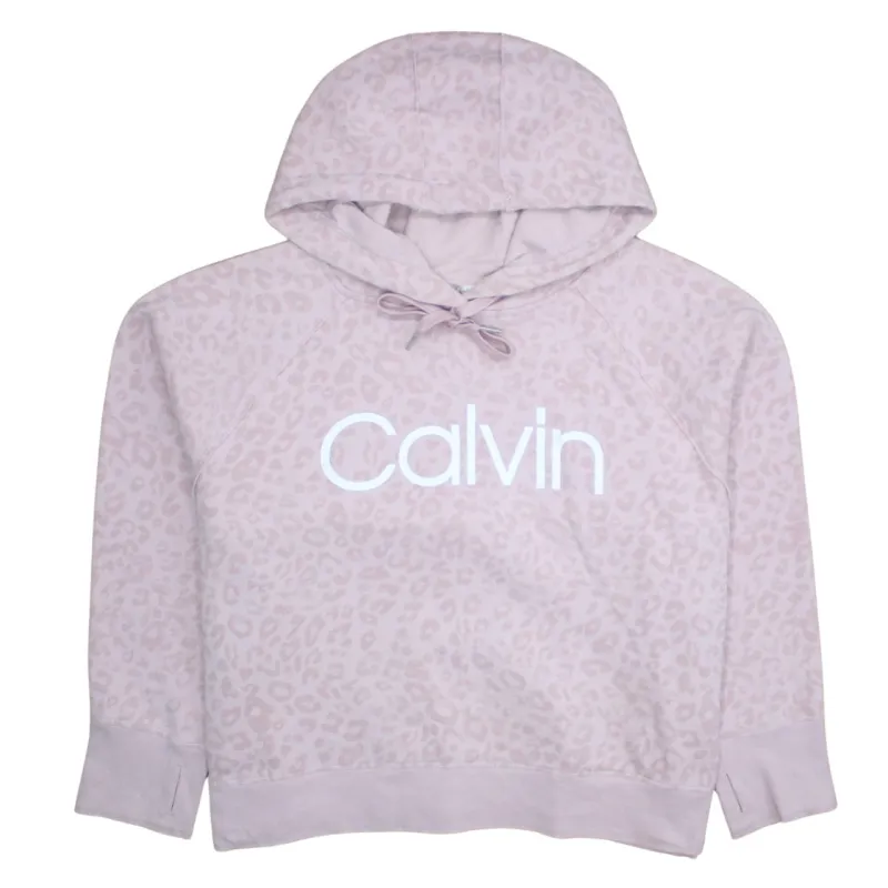 Calvin Klein 90's Spellout Pullover Hoodie XXLarge  Pink made by Calvin Klein