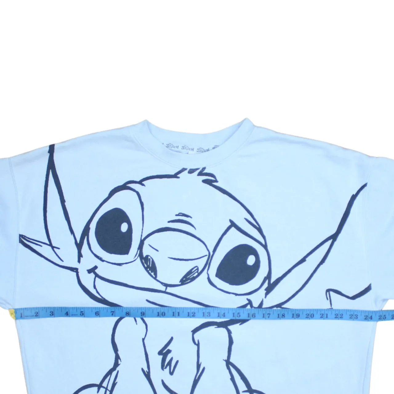 Disney 90's Stitch Crew Neck Sweatshirt Small Blue sold by Vintage Club product image thumbnail 5