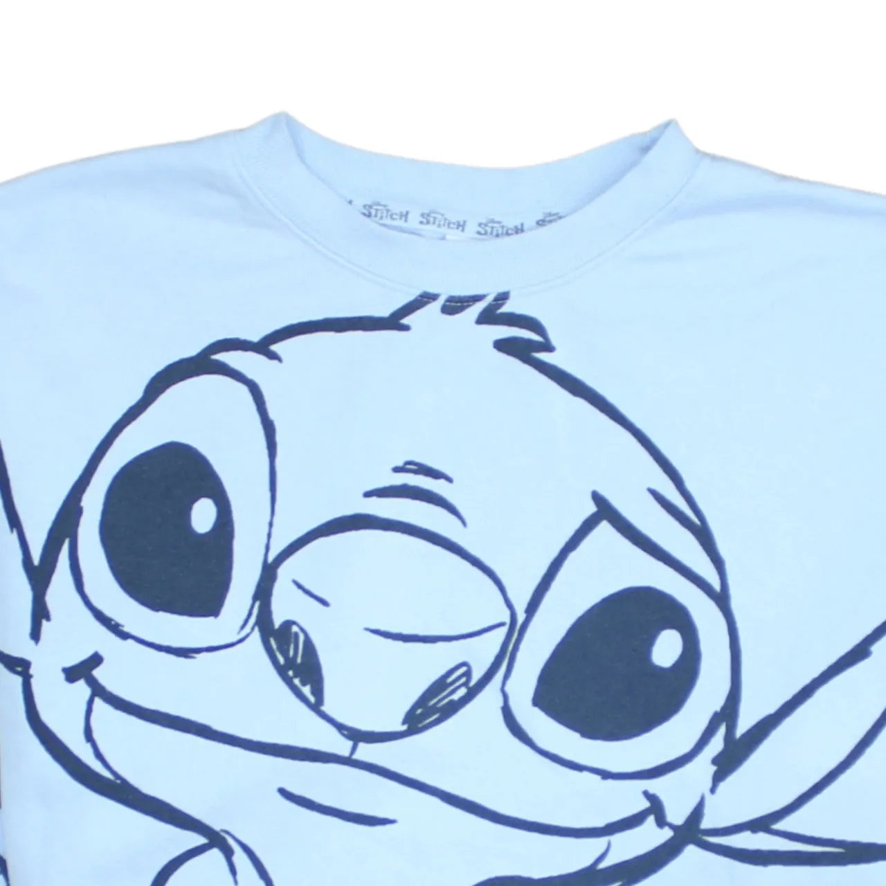 Disney 90's Stitch Crew Neck Sweatshirt Small Blue sold by Vintage Club product image thumbnail 3