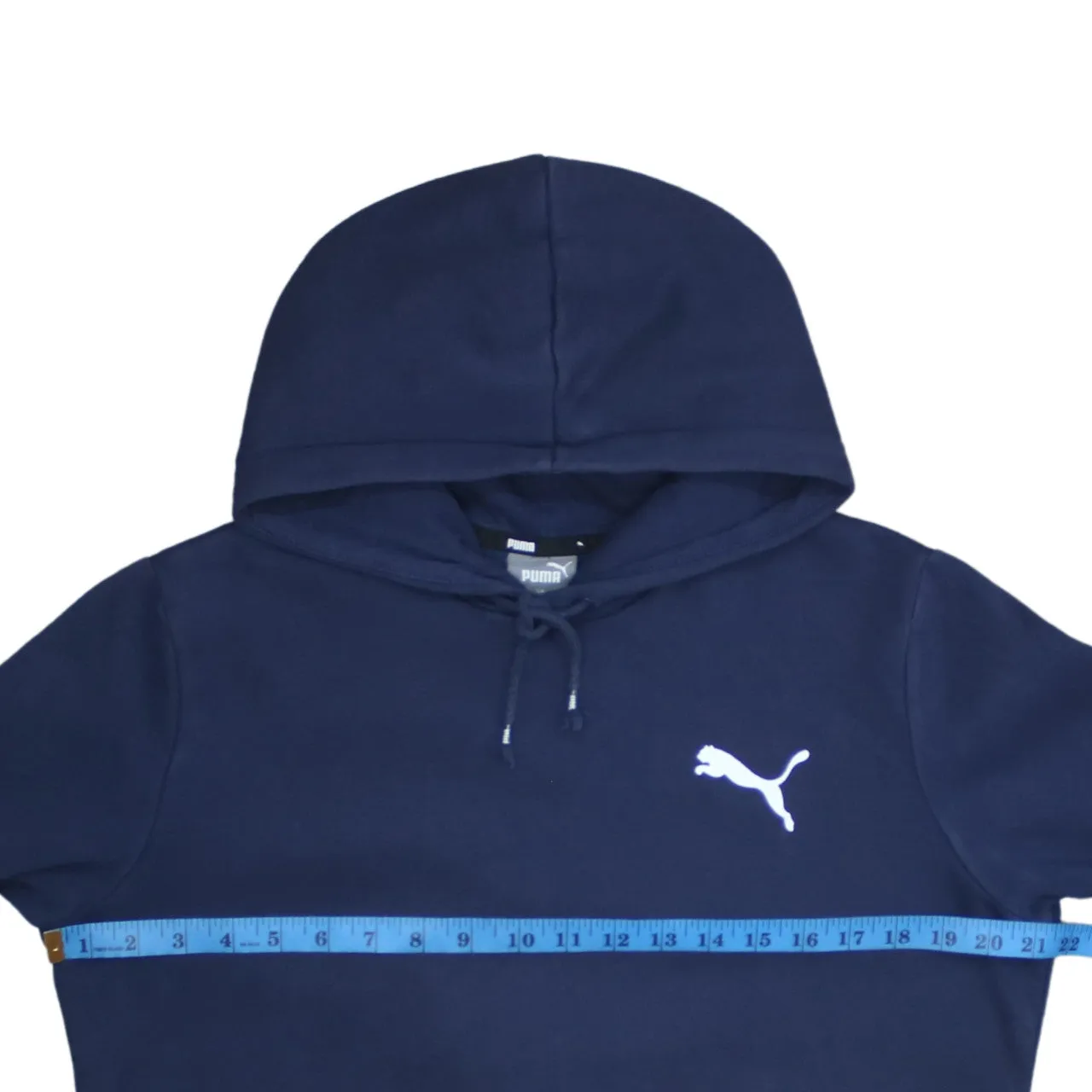 Puma Navy Blue Hoodie Men's Small Embroidered Chest Logo Front Pocket Pullover Sweatshirt sold by Vintage Club product image thumbnail 5
