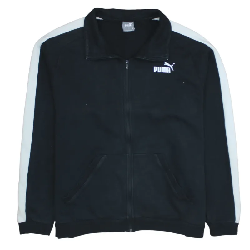 Puma 90's Drawstring Pockets Full Zip Up Sweatshirt XXLarge (2XL) Black sold by Vintage Club