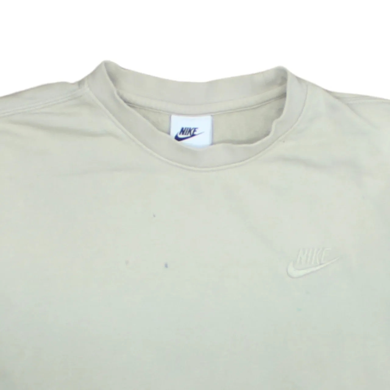 Nike 90's Swoosh Crew Neck Sweatshirt XSmall Beige Cream sold by Vintage Club product image thumbnail 3