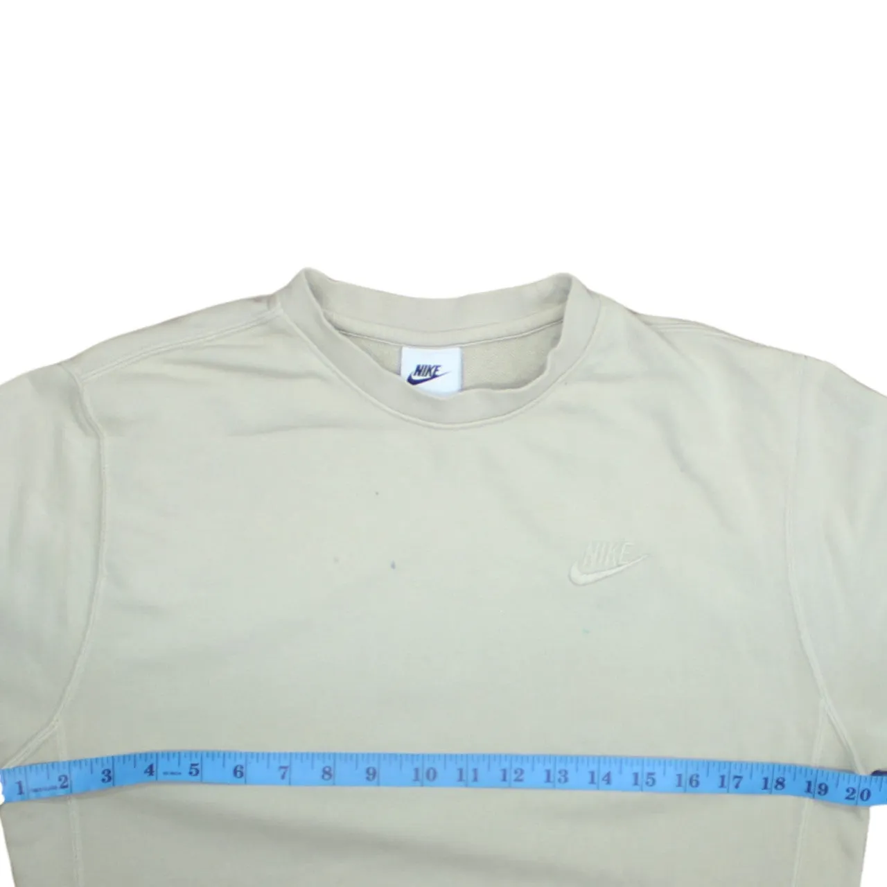 Nike 90's Swoosh Crew Neck Sweatshirt XSmall Beige Cream sold by Vintage Club product image thumbnail 5