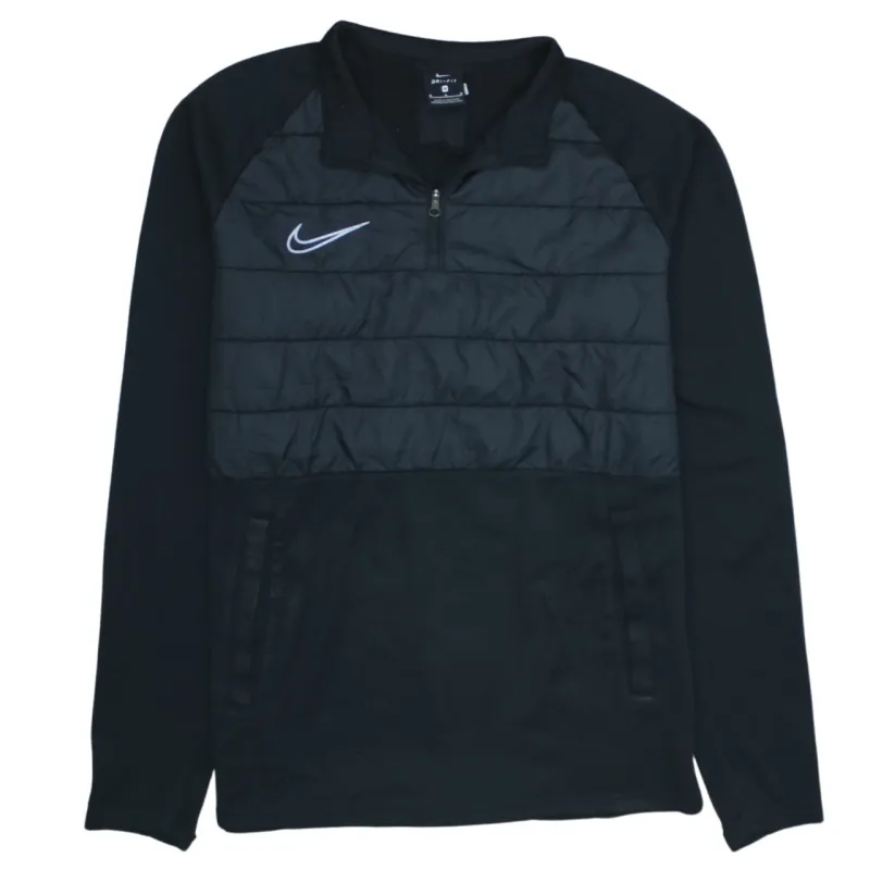 Nike 90's Swoosh Quarter Zip Sweatshirt Medium Black sold by Vintage Club