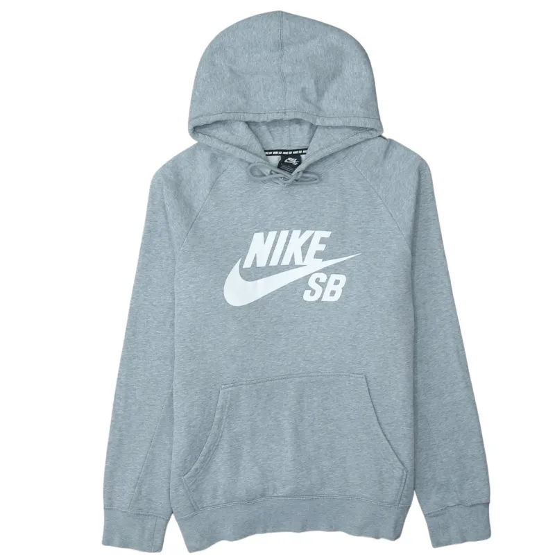 Nike 90's Center Middle Swoosh Pullover Hoodie Large Grey sold by Vintage Club