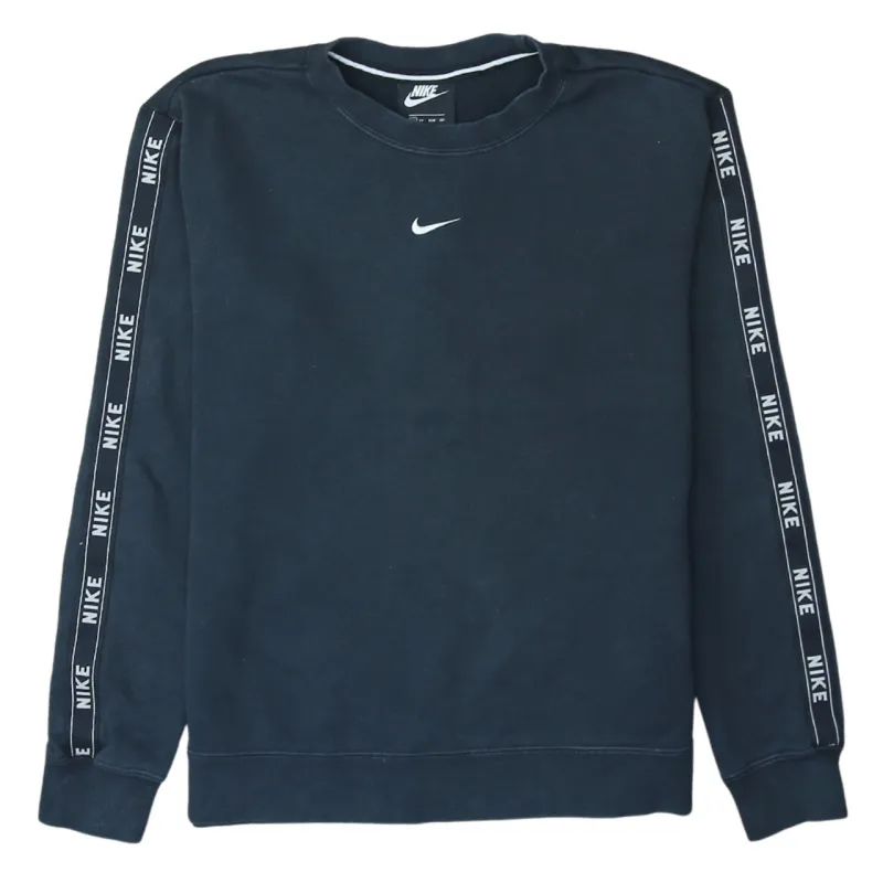 Nike 90's Center Middle Swoosh Crew Neck Sweatshirt XSmall Black sold by Vintage Club