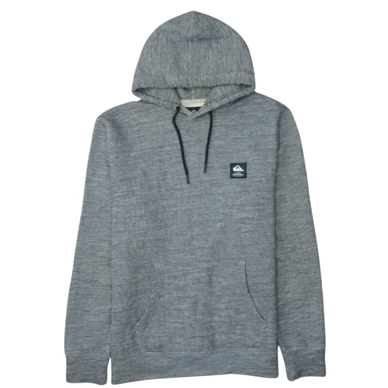 Quicksilver 90's Drawstring Pockets Pullover Hoodie XLarge Grey made by Vintage Club