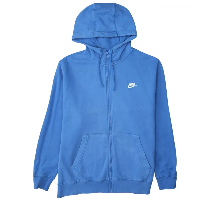 Nike 90's Swoosh Full Zip Up Hoodie XLarge Blue sold by Vintage Club