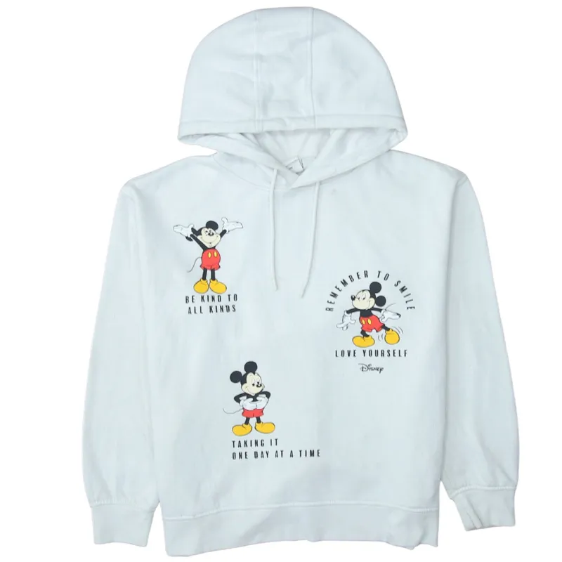 Disney 90's Mickey Mouse Pullover Hoodie Medium White sold by Vintage Club
