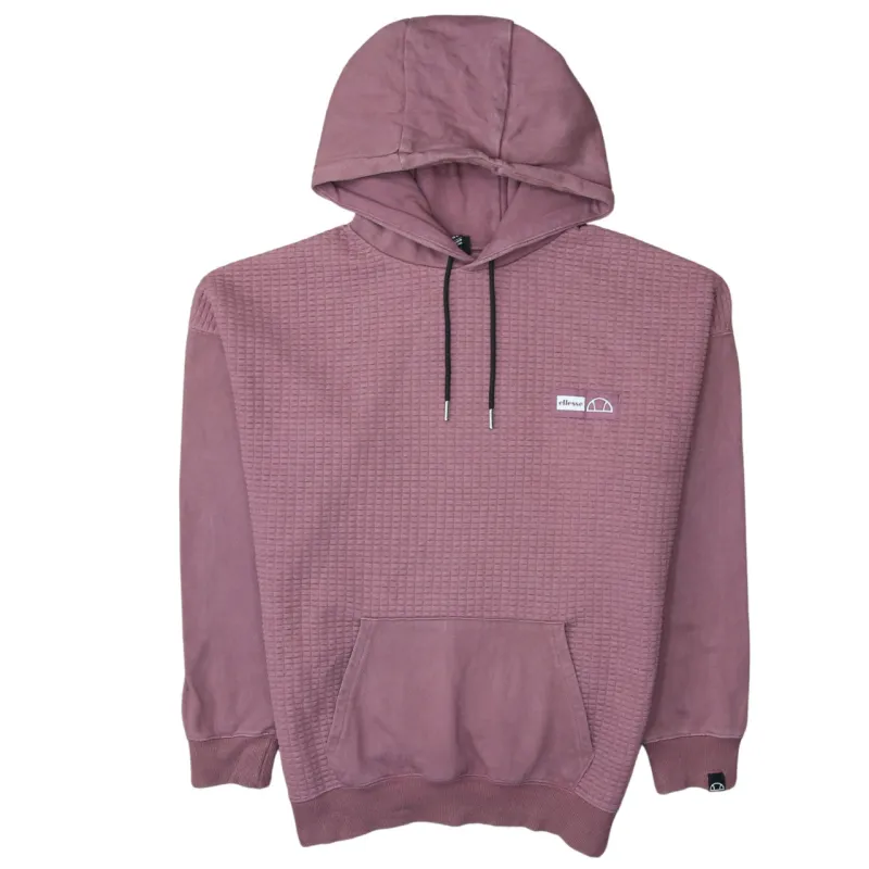Ellesse 90's Drawstring Pockets Pullover Hoodie Large Purple sold by Vintage Club