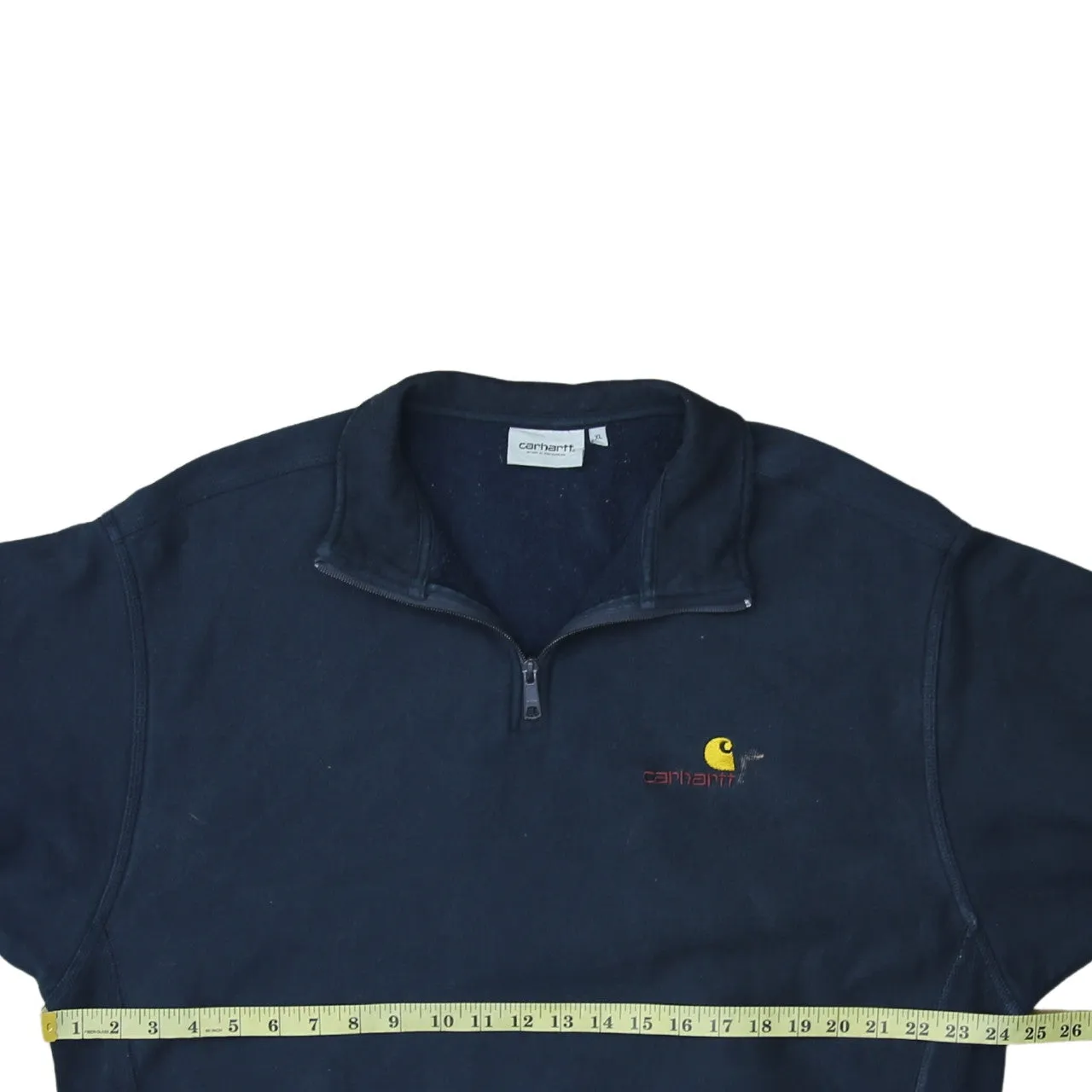 Carhartt 90's Lightweight Quarter Zip Sweatshirt XLarge Navy Blue sold by Vintage Club product image thumbnail 5