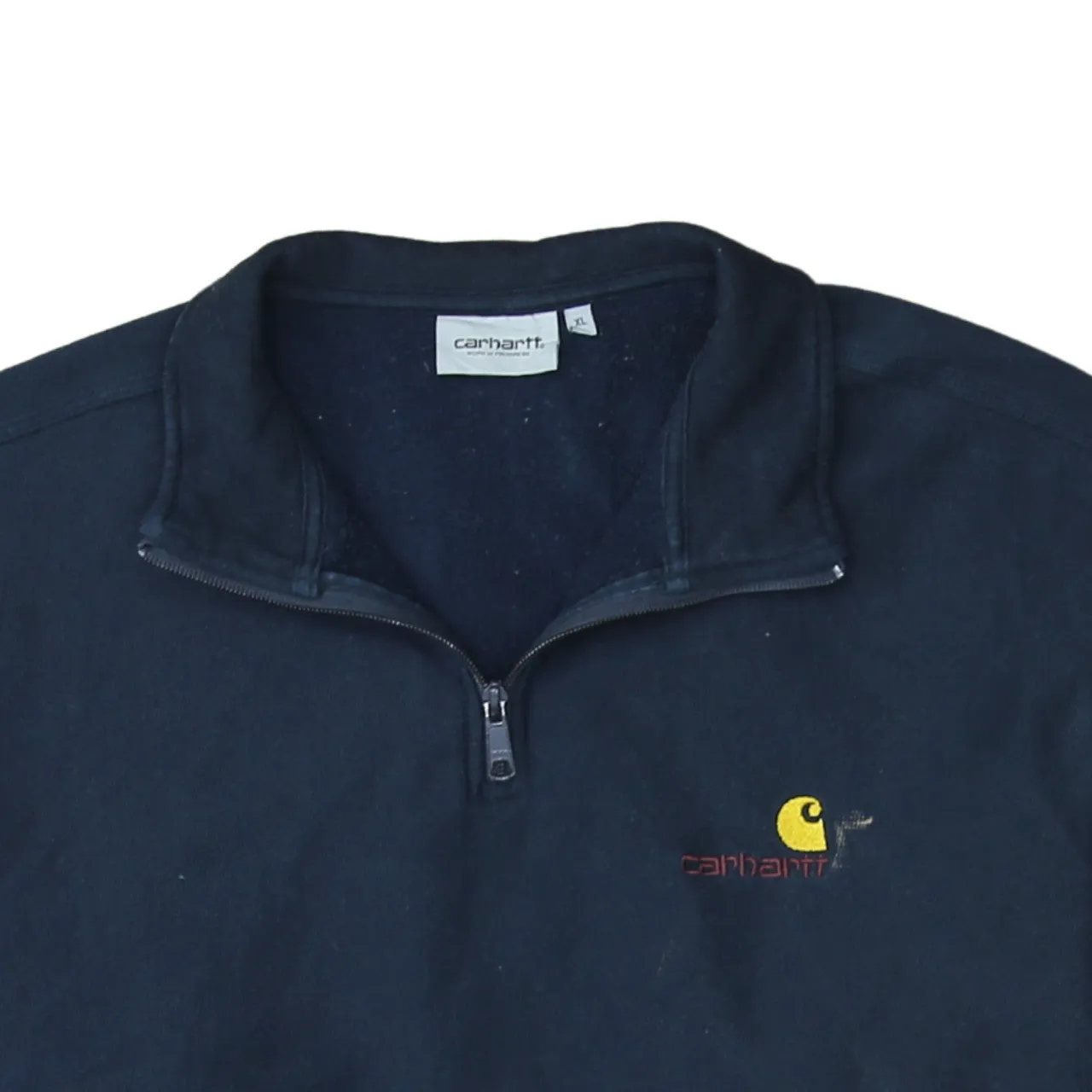 Carhartt 90's Lightweight Quarter Zip Sweatshirt XLarge Navy Blue sold by Vintage Club product image thumbnail 3