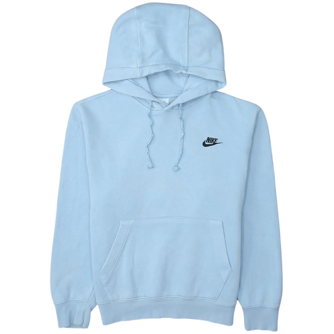 Nike 90's Swoosh Pullover Hoodie XSmall Blue sold by Vintage Club