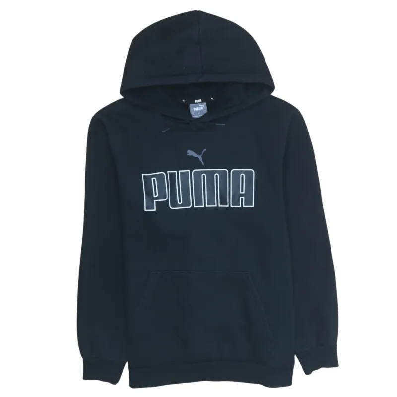 Puma 90's Spellout Pullover Hoodie Medium Black sold by Vintage Club