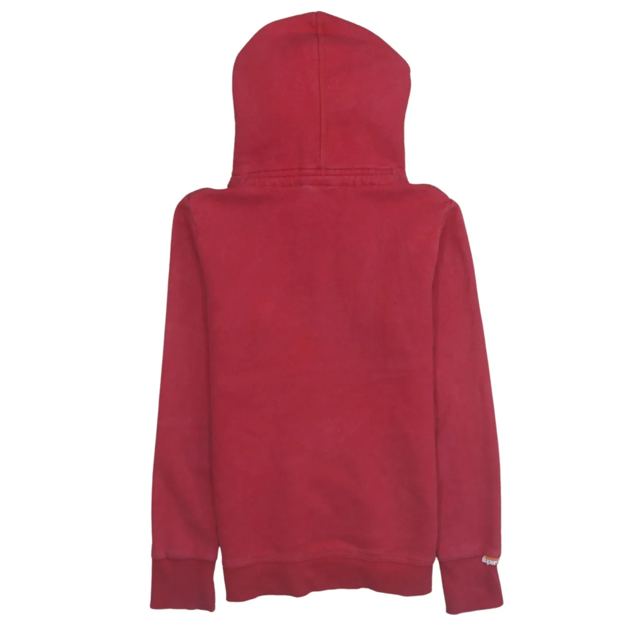 Super Dry 90's Drawstring Pockets Pullover Hoodie Medium Red sold by Vintage Club product image thumbnail 2