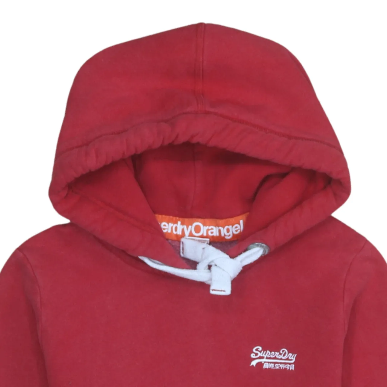 Super Dry 90's Drawstring Pockets Pullover Hoodie Medium Red sold by Vintage Club product image thumbnail 3