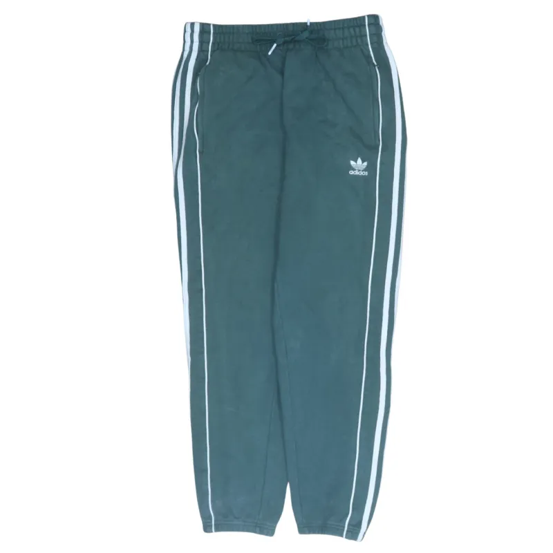 Adidas 90's 3 Stripes Casual Joggers / Sweatpants Medium Green sold by Vintage Club
