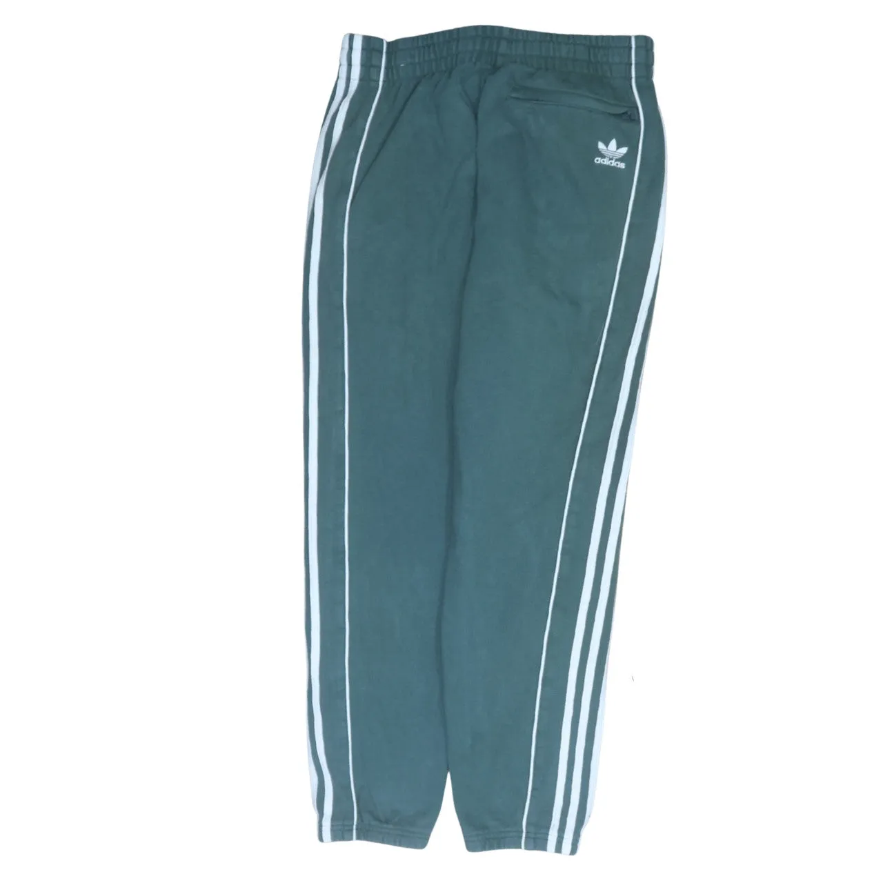 Adidas 90's 3 Stripes Casual Joggers / Sweatpants Medium Green sold by Vintage Club product image thumbnail 2