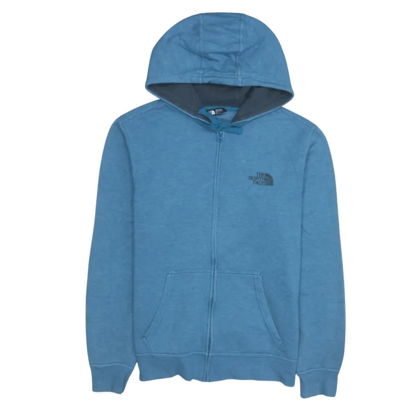 The North Face 90's Drawstring Pockets Full Zip Up Hoodie Large Blue sold by Vintage Club