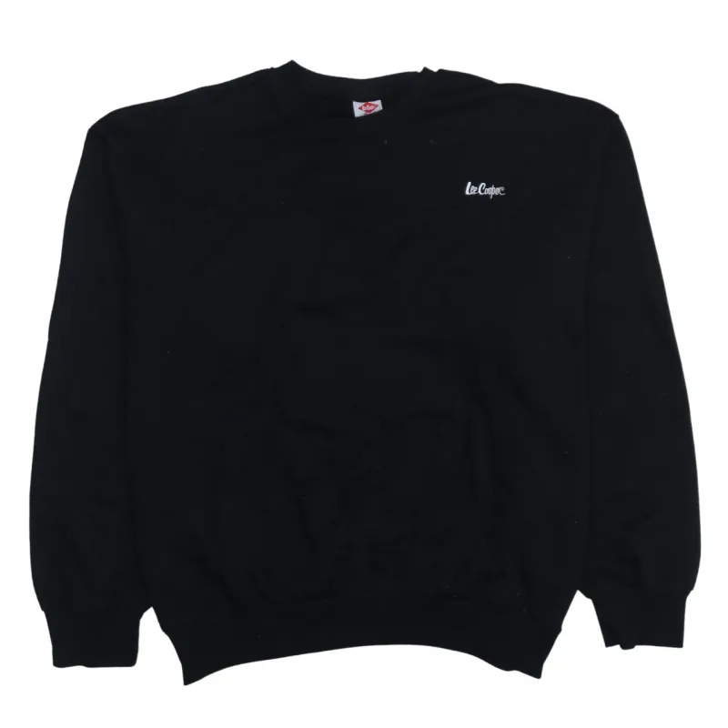 Lee 90's Lightweight Crew Neck Sweatshirt XXXLarge (3XL) Black made by Lee