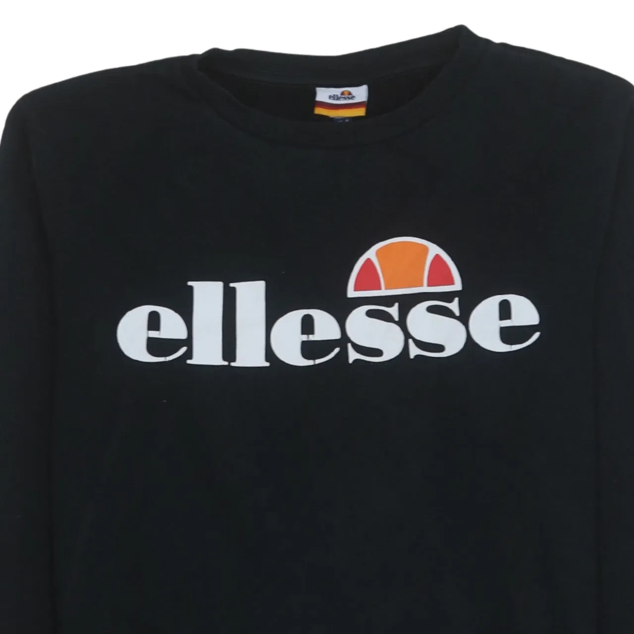 Ellesse 90's Spellout Crew Neck Sweatshirt Large Black sold by Vintage Club product image thumbnail 3