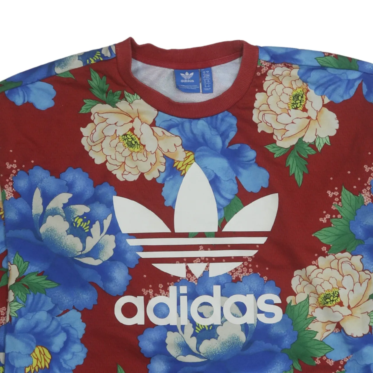 Adidas 90's Spellout Crew Neck Sweatshirt Small Red sold by Vintage Club product image thumbnail 3