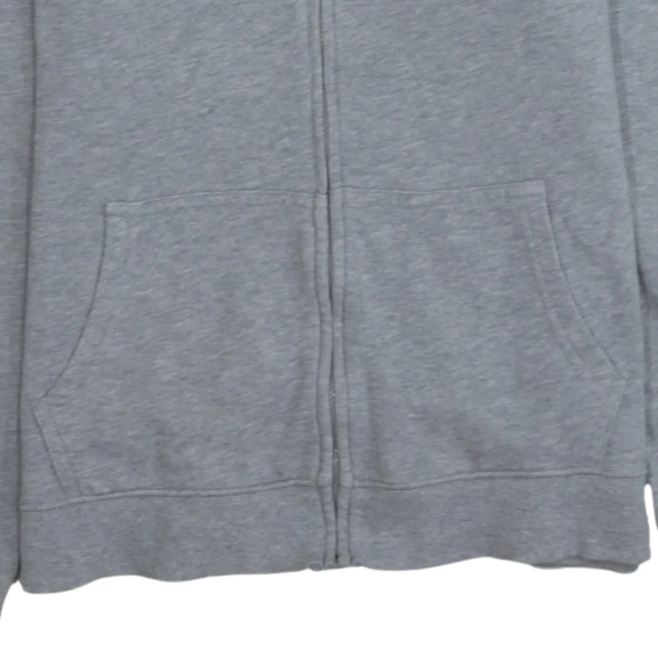 Tommy Hilfiger Grey Zip Hoodie Women’s Medium Embroidered Flag Logo Split Pockets Sweatshirt sold by Vintage Club product image thumbnail 4