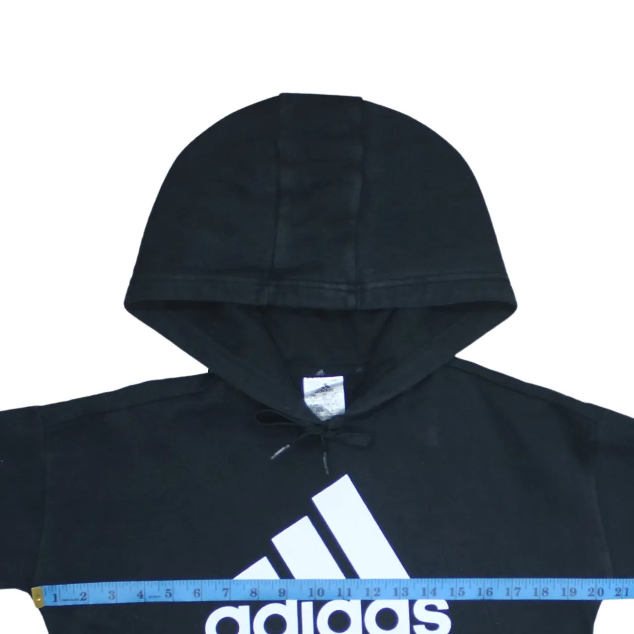 Adidas 90's Spellout Pullover Hoodie XSmall Black sold by Vintage Club product image thumbnail 5