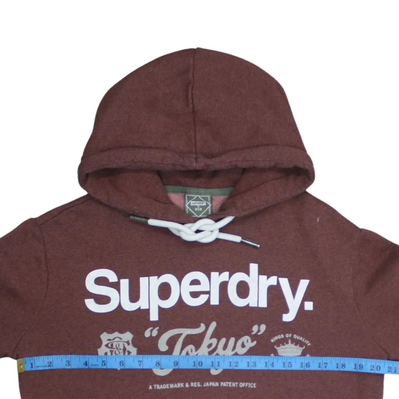 Super Dry 90's Spellout Pullover Hoodie Small Brown sold by Vintage Club product image thumbnail 5