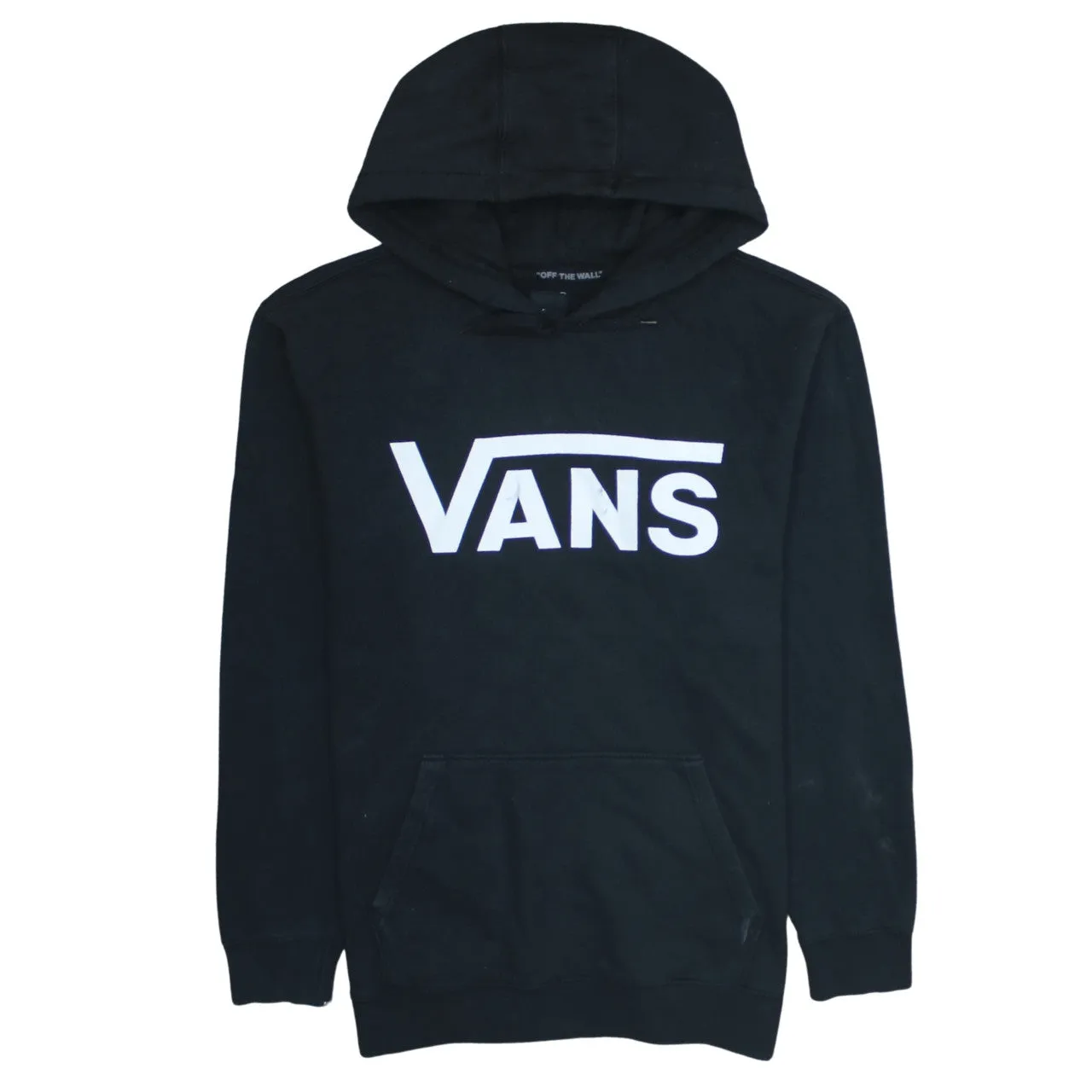VANS 90's Spellout Pullover Hoodie Large Black sold by Vintage Club