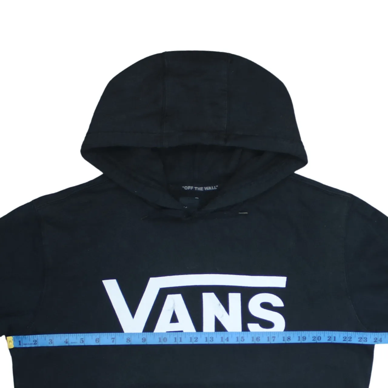 VANS 90's Spellout Pullover Hoodie Large Black sold by Vintage Club product image thumbnail 5