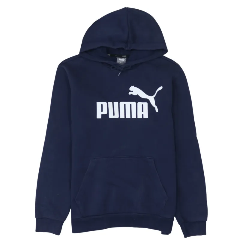 Puma 90's Spellout Pullover Hoodie Medium Navy Blue sold by Vintage Club