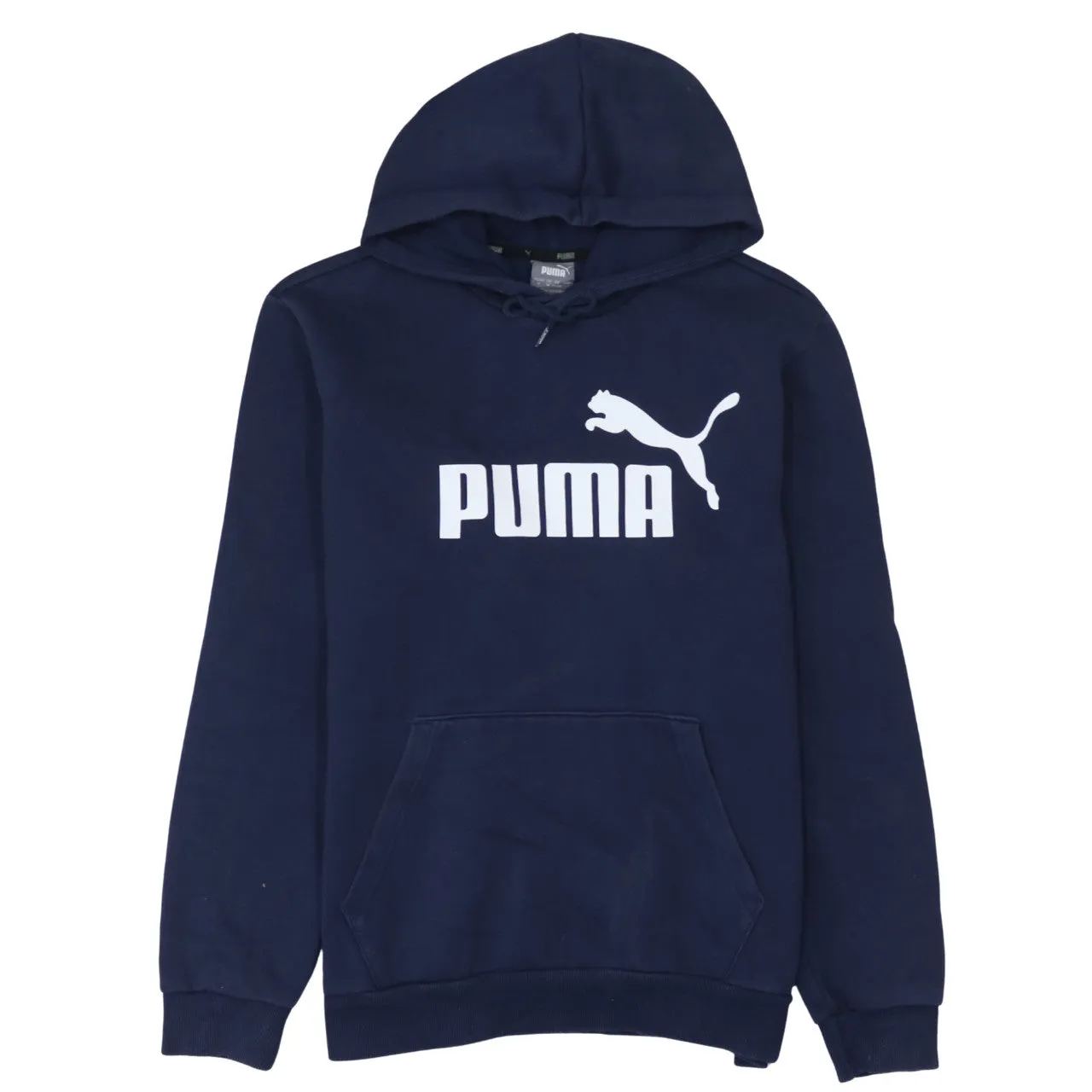 Puma 90's Spellout Pullover Hoodie Medium Navy Blue sold by Vintage Club