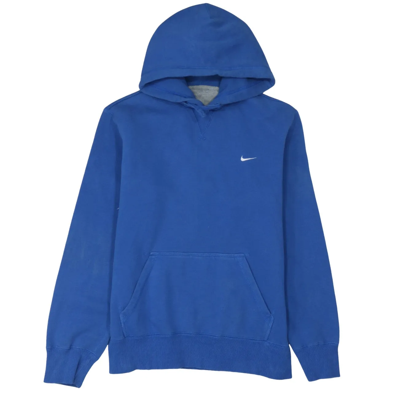Nike 90's Swoosh Pullover Hoodie Large Blue sold by Vintage Club