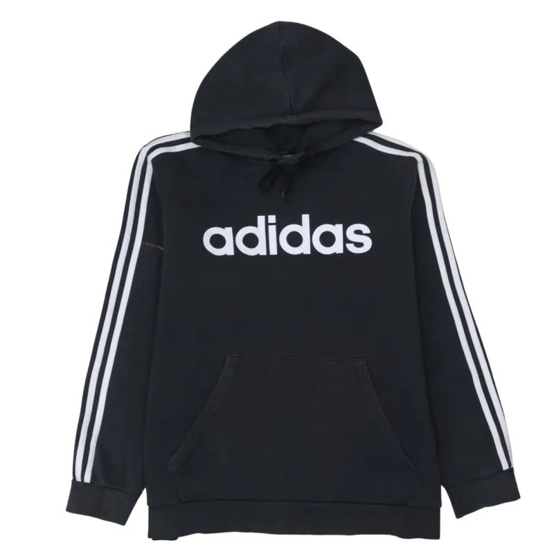 Adidas 90's Spellout Pullover Hoodie XLarge Black sold by Vintage Club