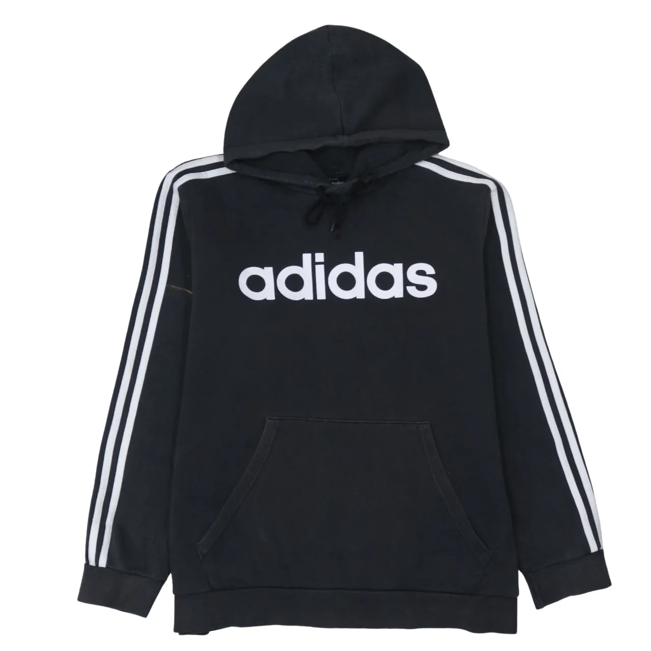 Adidas 90's Spellout Pullover Hoodie XLarge Black sold by Vintage Club